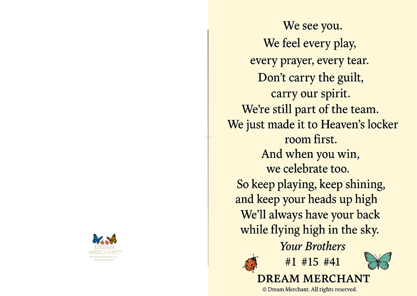 “We See You” E-Card (Printable PDF) – Dream Merchant Collection