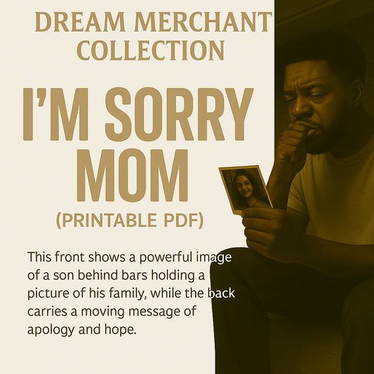 “I’m Sorry Mom” E-Card (Printable PDF) – Dream Merchant Collection